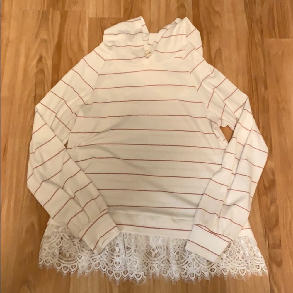 NWOT lovely melody top with lace.